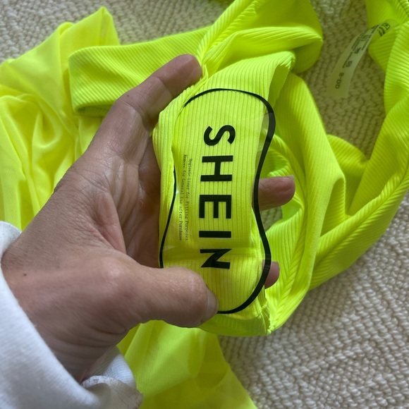 Ribbed Bikini Set Underwire Push Up Bra & High Cut Bottom + Skirt, bikini set - Picture 6 of 9